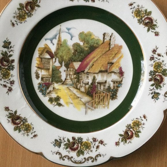 Ascot service plate by wood and sons England decorative display plate ba - Picture 3 of 9
